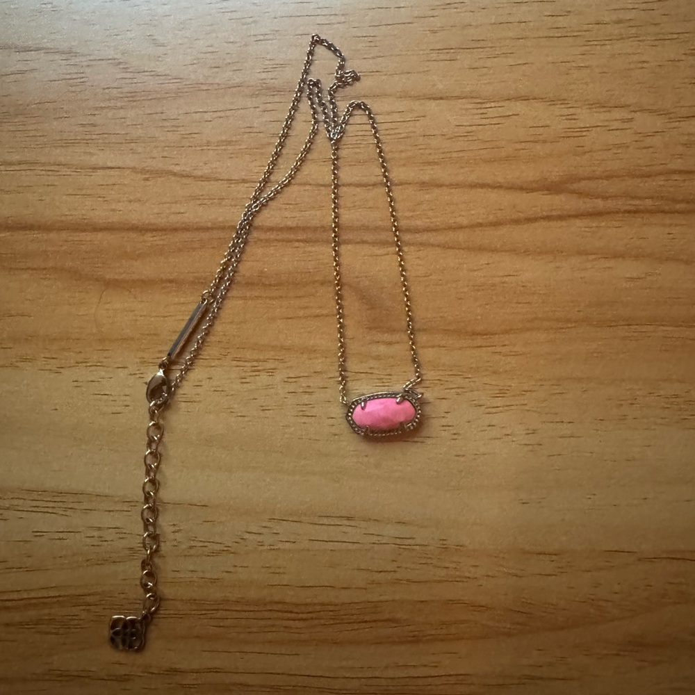 Kendra Scott Pink Pendant Necklace
